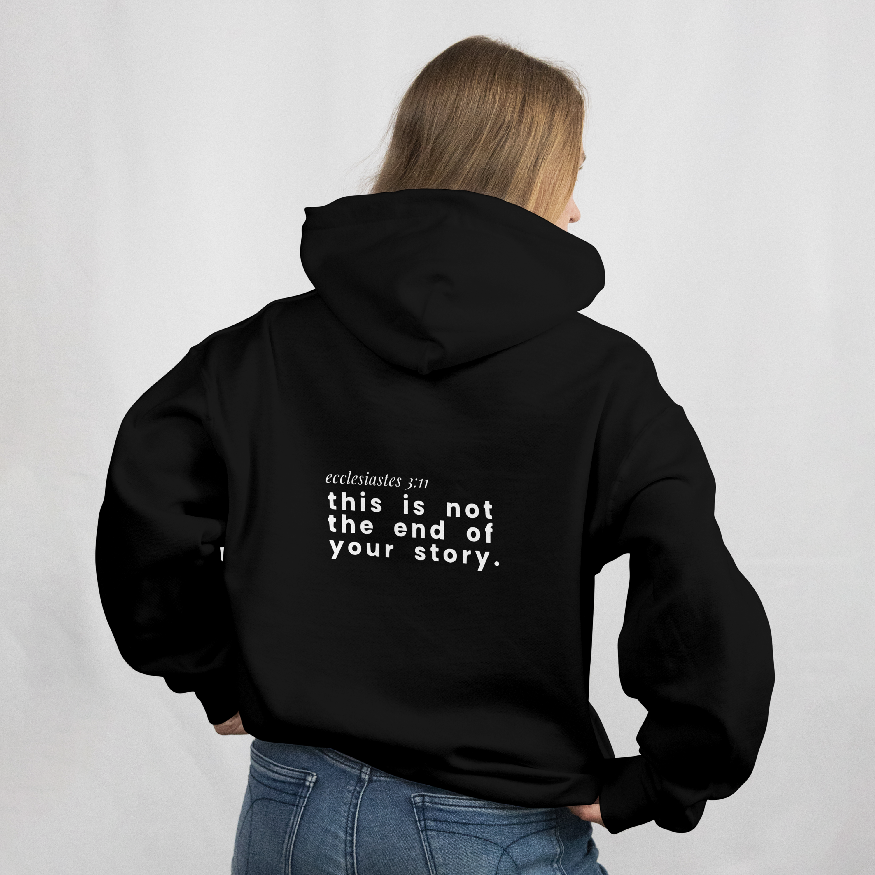 "beautiful in time" 001 - adult hoodie [ecclesiastes 3:11]
